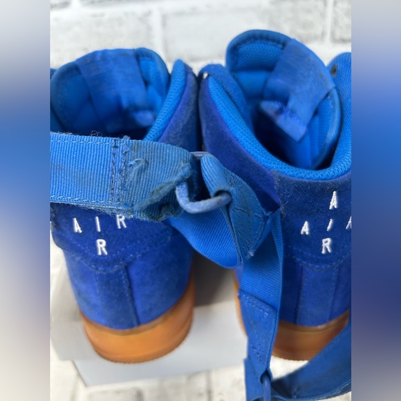 Nike Air Force 1 High 07 LV8 Men's Size 7.5 Blue Basketball Shoes 806403-400 - Picture 5 of 12